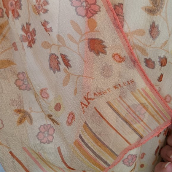 Anne Klein Sheer Floral Scarf - Picture 4 of 5